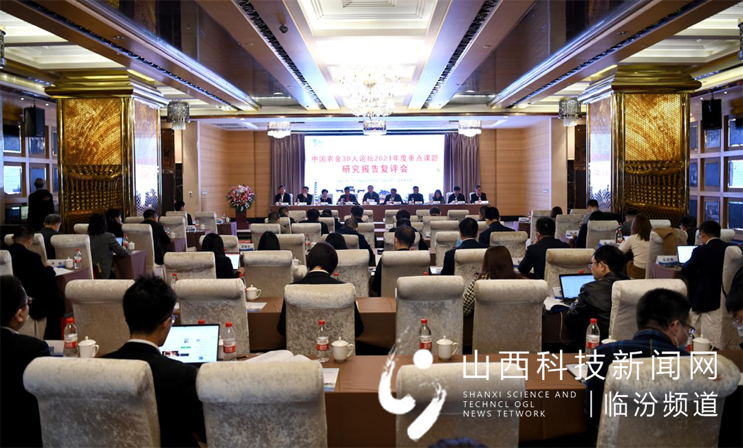 中国农金30人论坛2021年度重点课题研究报告复评会1
