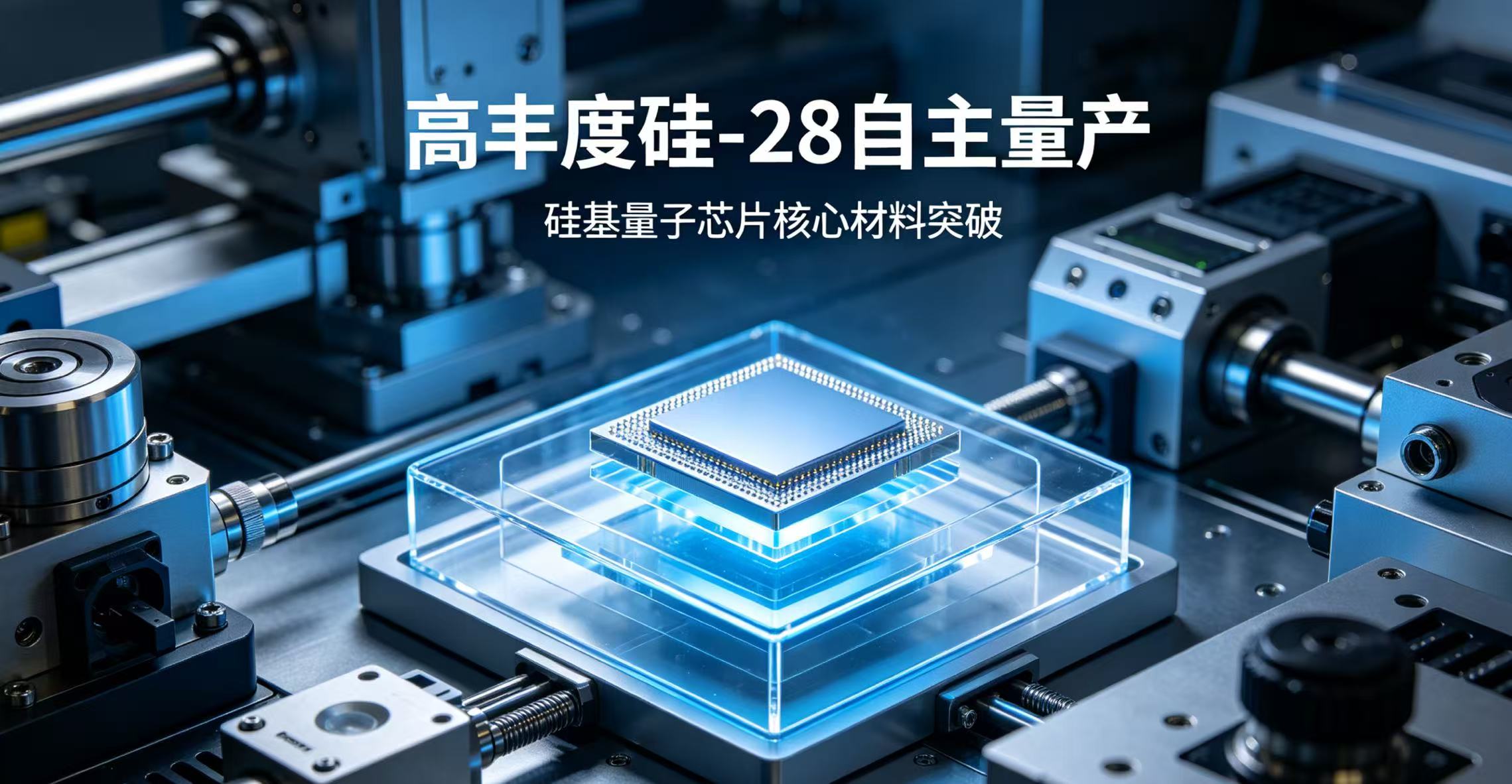 硅基量子芯片核心材料高丰度硅-28实现自主量产